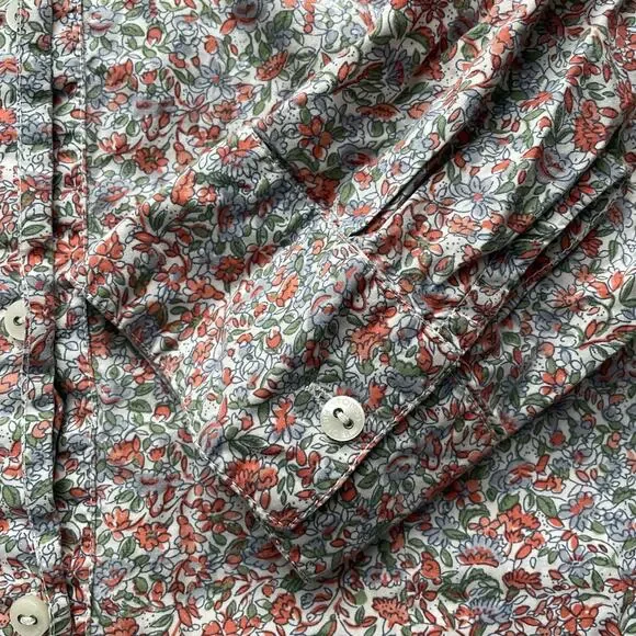 Tommy Hilfiger Women's Floral Shirt Dress Roll Tab Sleeve Boho Cottagecore S - Picture 7 of 14